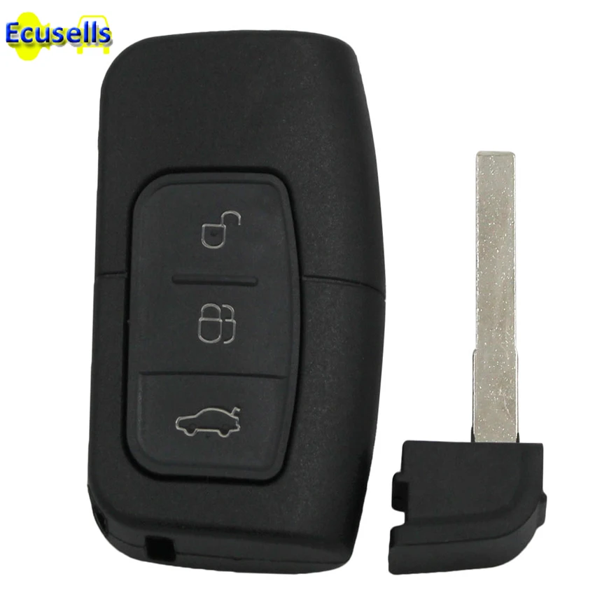 

5pcs/lot Smart Remote Key Shell Case Fob 3 Button for Ford Focus Mondeo Galaxy Kuga S-Max