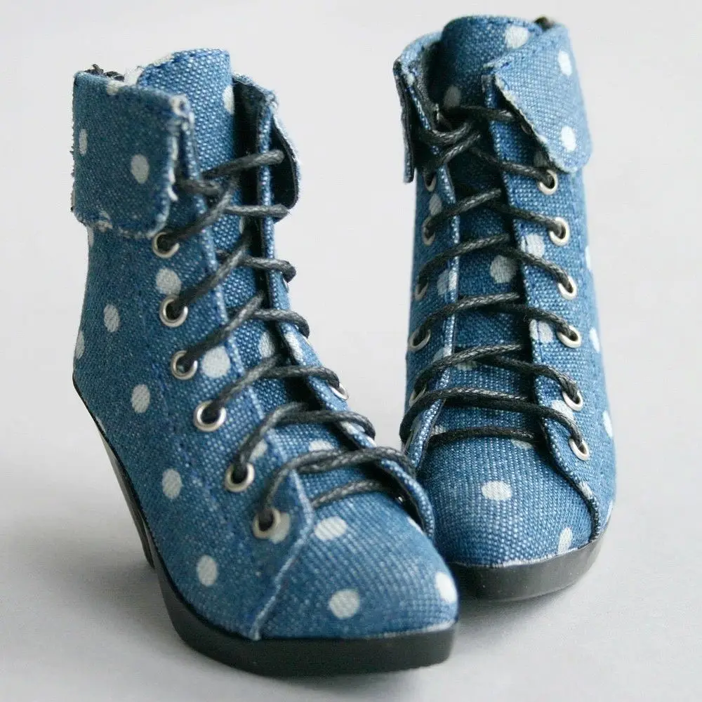 [Wamami] 48# Джинсы синие точки 1/4 BJD DOD Dollfie обувь на высоком каблуке из синтетической кожи