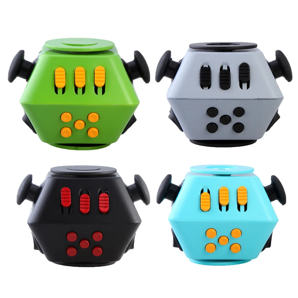 Mini Funny Fidget Cube Spinner Toy Desk Finger Toys Squeeze Fun Stress Reliever Hand Spinner Antistress