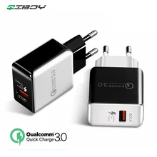 USB Plug Wall Travel Charger Quick Charge 3.0 EU US Plug Mobile Phone Fast Charger Charging Power Supply For iPhone Huawei Redmi