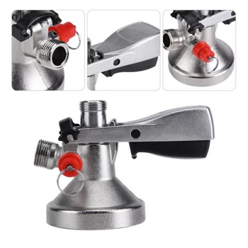 

G Type Keg Coupler Set Draft Beer Dispenser w/ Air Valve Bar Home Brew Tool Kit