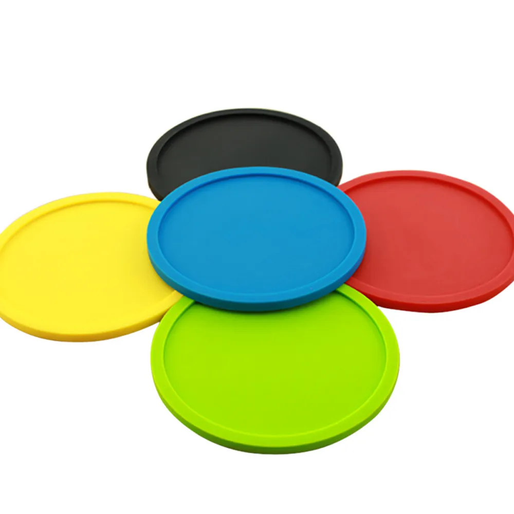 

Silicone Coffee Placemat Button Coaster Drink Cup Mug Glass Beverage Holder Pad Mat Home coasters Kitchen Table Decor 19MAY28