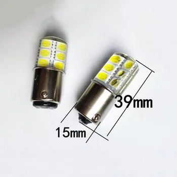 

DC highlight LED indicator B15 12V 24V bayonet single double contact white instrument warning light X5