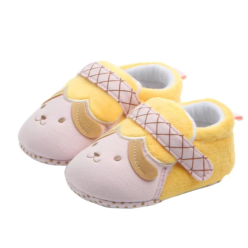 Обувь для маленьких мальчиков и девочек; нескользящая обувь на мягкой подошве с рисунком; От 0 до 9 месяцев