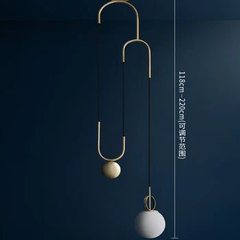 

Modern iron ring Pendant Lights white glass ball CafeRoom/Bar Lamp Single Glass Pendant Lamps Decoration Indoor Lighting E27
