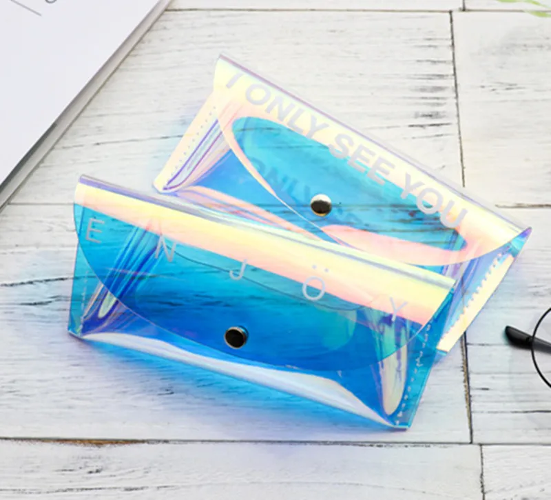 Transparent Laser Sun Glasses Soft Case Glass Spectacle Cosmetic Protection Sunglasses Box For Travel Eyewear Accessories Bags
