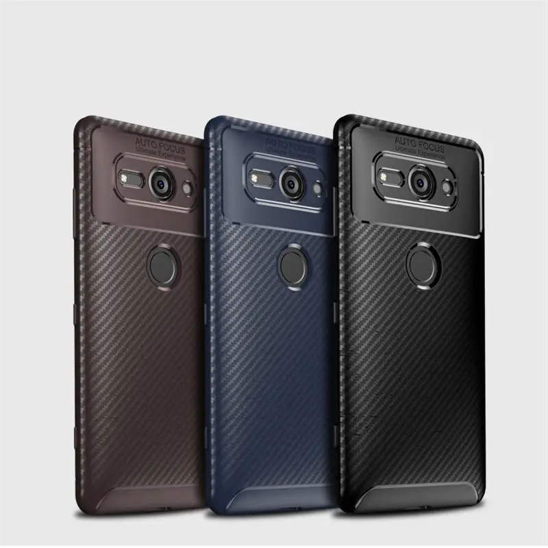 

For Sony Xperia XZ2 Compact Case Soft Silicone Shockproof Matte Ultrathin Fiber Back Cover for Coque Sony XZ2 Compact H831 cover