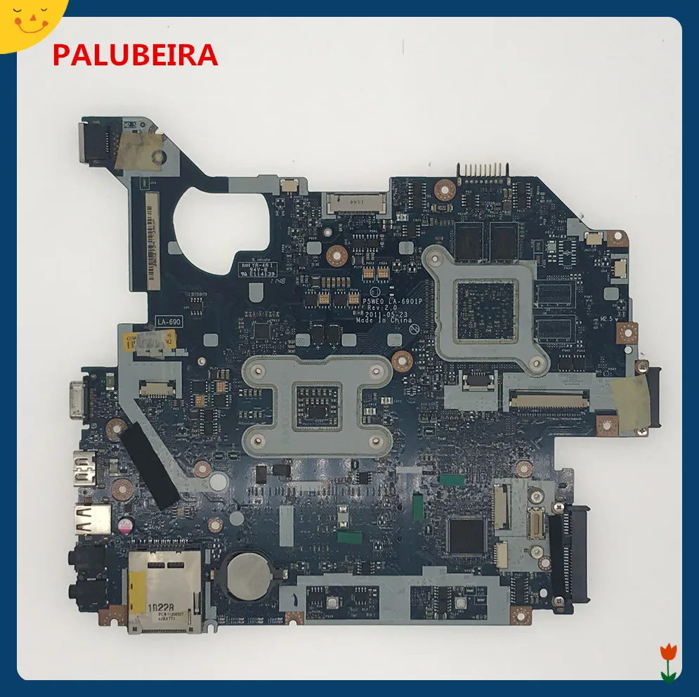 PALUBEIRA P5WE0 LA-6901P материнская плата для acer 5750 5750G 5755 ноутбука HM65 GT520M оригинальный