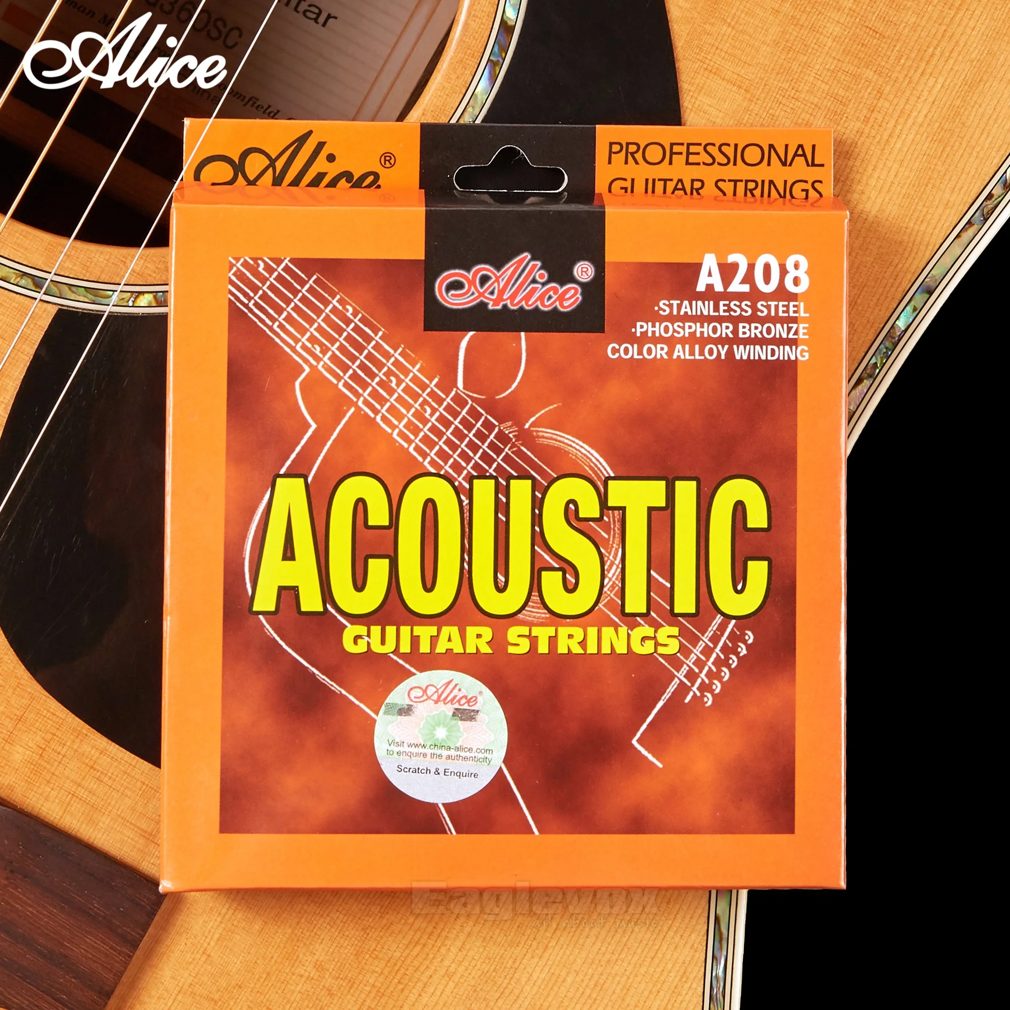 Acoustic Guitar Strings Stainless Steel Coated Copper Alloy Wound Alloy