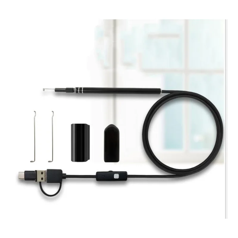 

Three-In-One Visual Ear Spoon Endoscope USB Ear Cleaning Tool IP67 Waterproof Endoscope For Medical Soft Wire