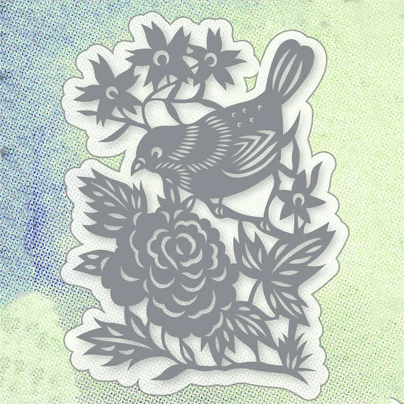 InLoveArts Bird with Flower Metal Cutting Dies New 2019