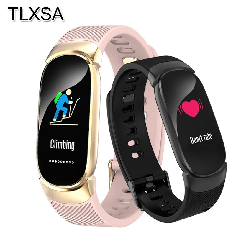 

TLXSA Smart Bracelet Fitness Tracker Heart Rate Monitor Smart Band Waterproof Pedometer Sport Wristband For Women Men Smartwatch