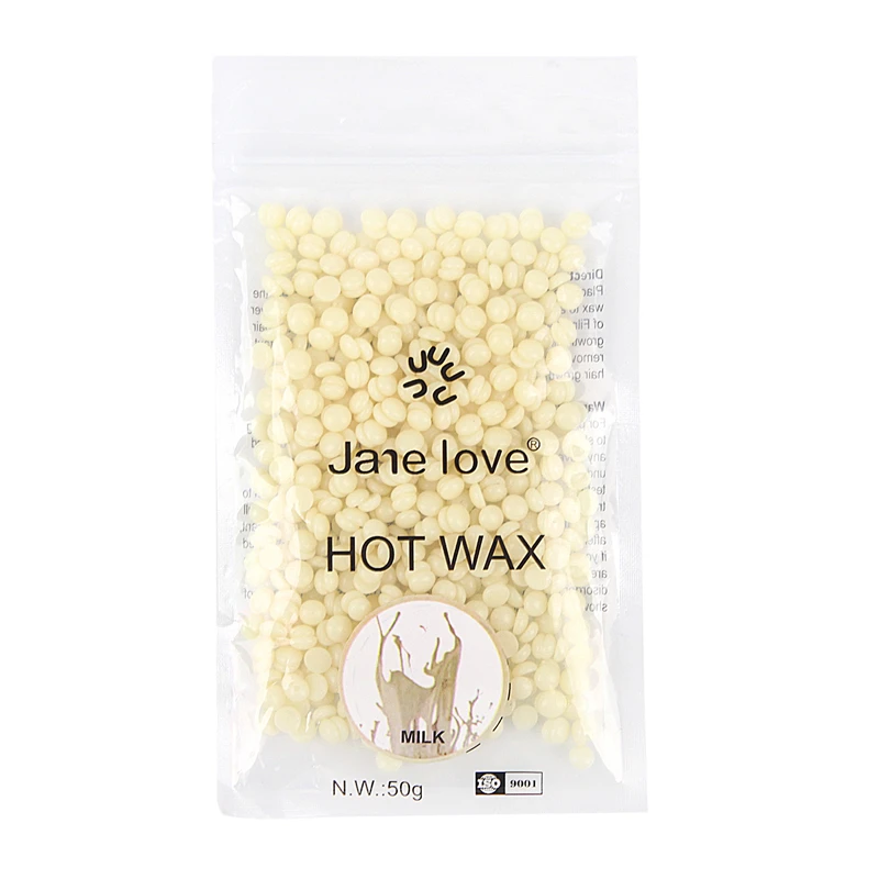 50g/bag No Strip Depilatory Hot Film Hard Wax Pellet Waxing Bikini Hair Removal Bean Beads for Face Leg Body Hair Remover