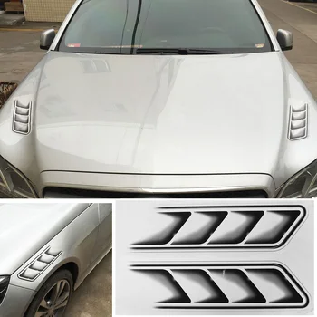 

2pcs Universal Waterproof Auto Sticker 3D Shark Gills Car Stickers and Decals Car Vent Air Flow Fender Decor Wholesale