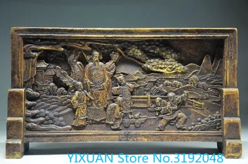 

The new exquisite exquisite Chinese ancient stone hand-carved screen decoration - old pine tree decoration.