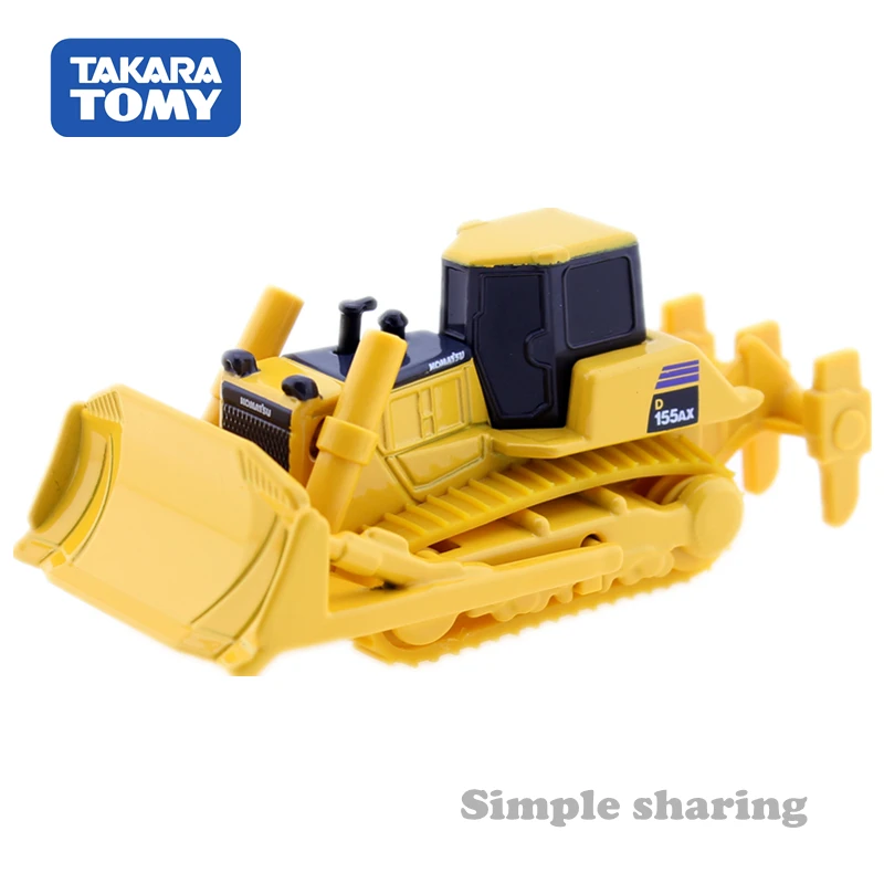 Takara Tomy Tomica № 56 бульдозер Komatsu D155 масштаб 1:109 строительный автомобиль литая