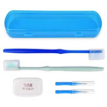 Y-келин Портативный Ортодонтическое Уход Комплект стоматологический комплект ортодонтическое зубная щетка межзубных кисти воск зубная нить коробка для зубных щеток
