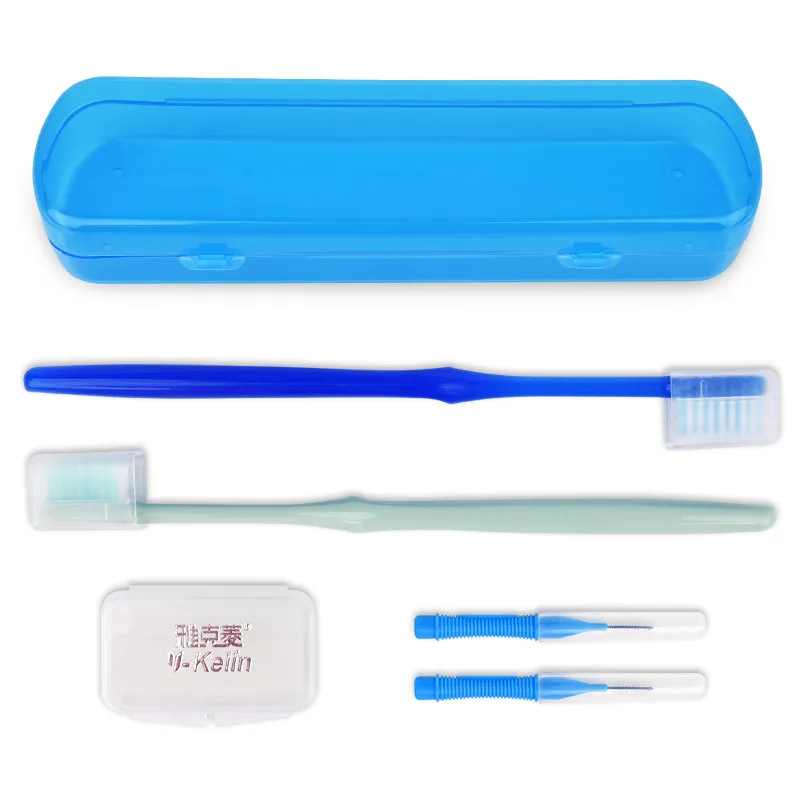 

Y-kelin Portable orthodontic care kit dental kit orthodontic toothbrush interdental brush dental wax dental floss toothbrush box