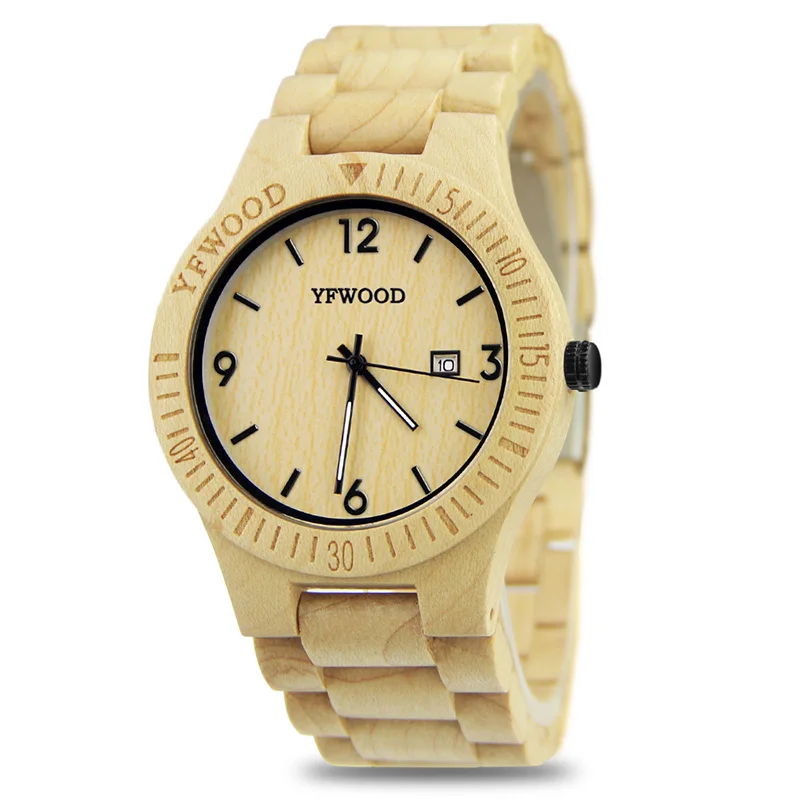

Men Wood Watches Luxury Brand Women Quartz Watch Fashion Casual Calendar Clock Male Wristwatch Reloj Masculino
