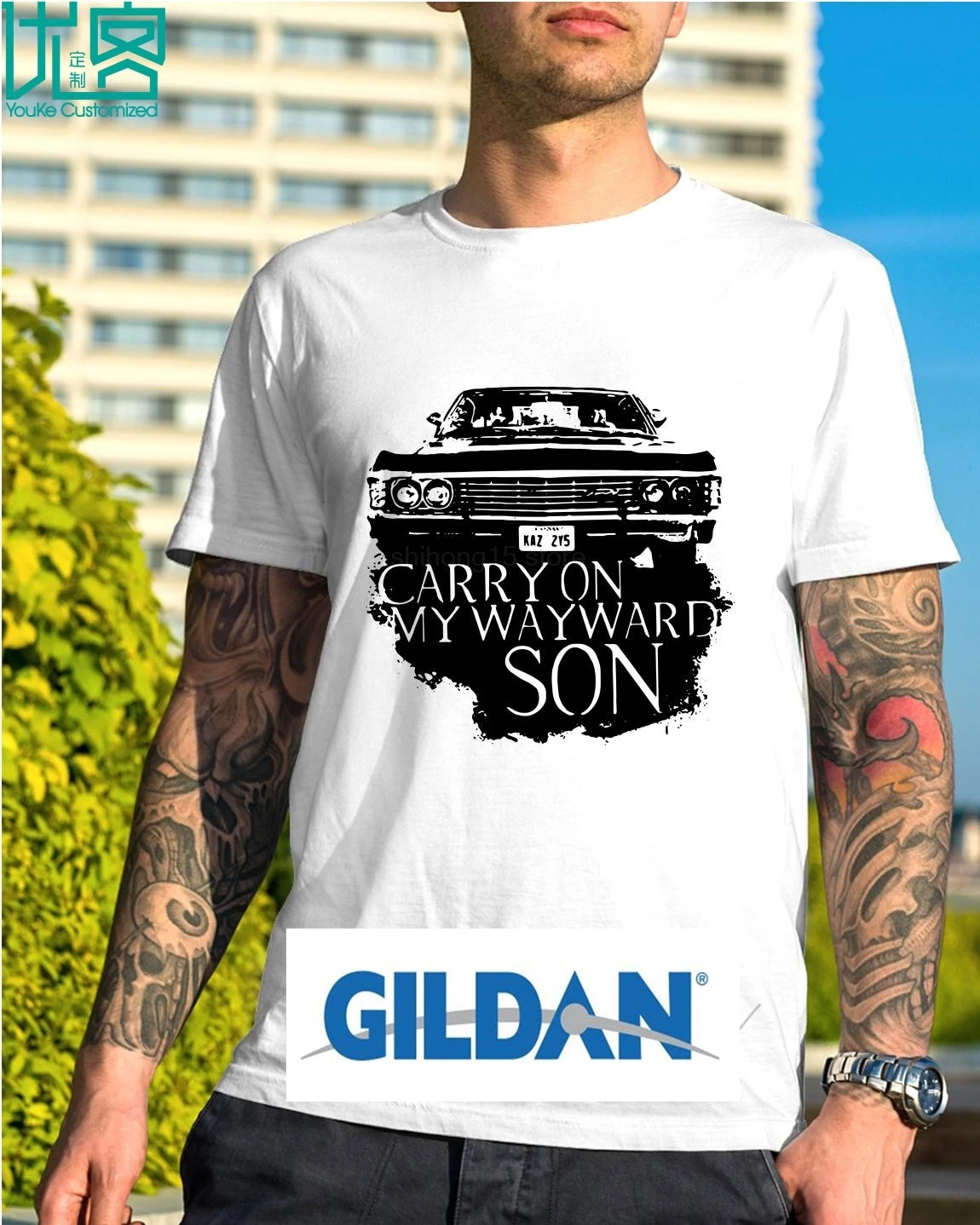 Kaz 2y5 Carry On My wayard Son t-shirt 2019 Летняя мужская футболка с коротким рукавом | Мужская