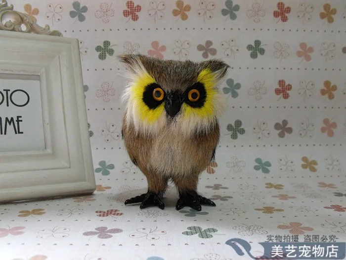 Маленькая игрушка-сова Реалистичная милая кукла-сова около 12x11x8 см | Игрушки и
