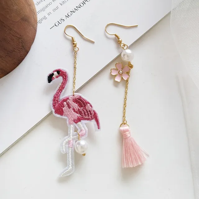 Asymmetric Hair Ball Velvet Drop Earring Hair Ball Asymmetric Earrings