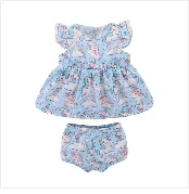 3pcs Baby Girl Clothes Set Flower Dress Sling Skirt Short Sleeve Bodysuit Bow Headband O-neck 6-18m Summer Baby Clothing