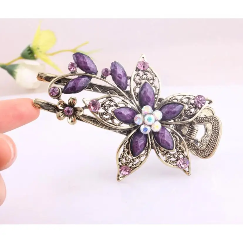 SUSENSTONE Vintage Hair Clip 2017 Fashion Romantic Jewelry
