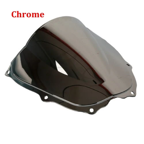 Двойной пузырь Новое ветровое стекло для Honda RVT1000R VTR1000 SP1 2 00-06 - Цвет: Chrome