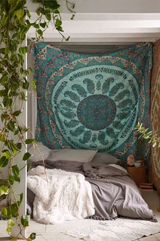 

Printed Tapestry Indian Mandala Bohemian Tapestry Macrame Wall Hanging Tapestries Bedspread Yoga Mat Blanket Bed Cloth 148*200cm