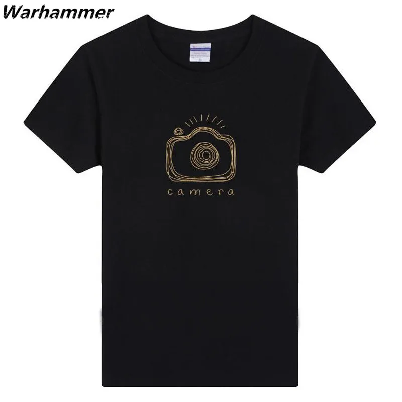 

Warhammer Photographer T-shirt Photography Lover Camara Funny T shirts O-Neck Short Sleeve 3XL Tee Shirt Cotton Fashion T shirts
