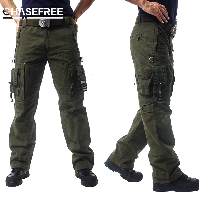 New Overalls Men's Millitary Clothing TACTICAL PANTS MILITARY Knee Pad ...