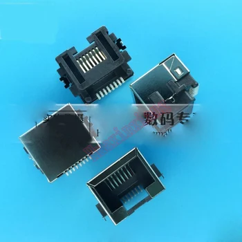 

20PCS/Lot SMT RJ45 8P8C Female Jack/Socket Connector Sinking Plate Steel Shield Network Modular For notebook