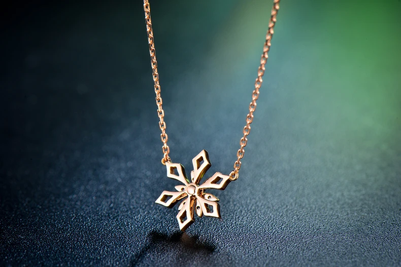 Бренд ZOCAI ожерелье серии ICE and FIRE 0,03 ct настоящий бриллиант с 0,02 Ct настоящий рубин 18 K розовое золото ожерелье JBD90108T