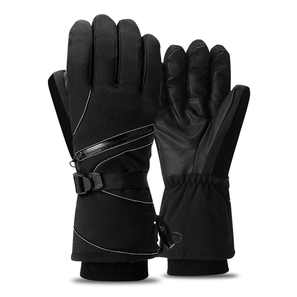 

New Motorcycle Gloves Man Thicken Fleece Lined Autumn Winter Warm Windproof Protective Gloves Guantes Moto Gloves Guanti Moto