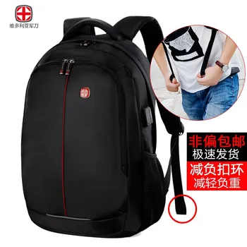 

Swiss 15.6 inch men boy usb business laptop Backpack Men Women Backpack Black Mochila Waterproof Nylon Laptop Backpack Bookbag