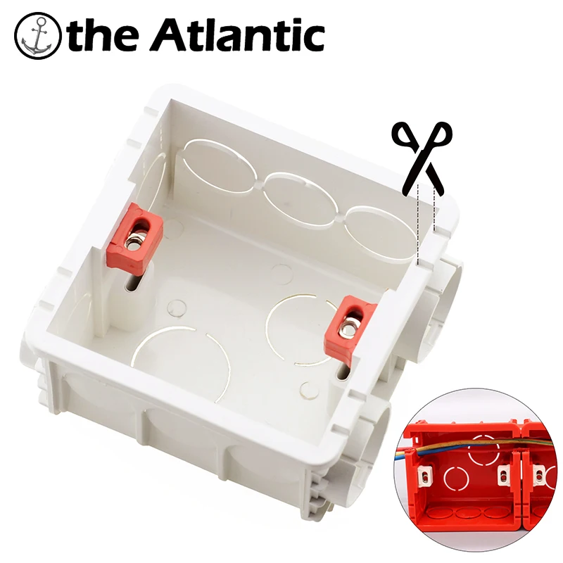 

1 Gang Mounting Box For Gypsum Board Wall Switch Box And Wall Socket Box Junction Box For Sockets Chest 86mm Cut