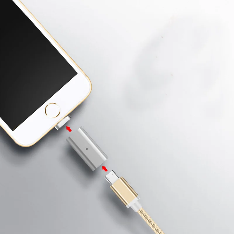 Магнитный разъем адаптера для iphone usb кабель Micro type-c type C адаптер для samsung Xiaomi huawei Зарядка