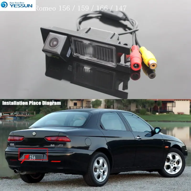 Автомобильная камера YESSUN для Alfa Romeo 156 заднего вида высокого качества парковки
