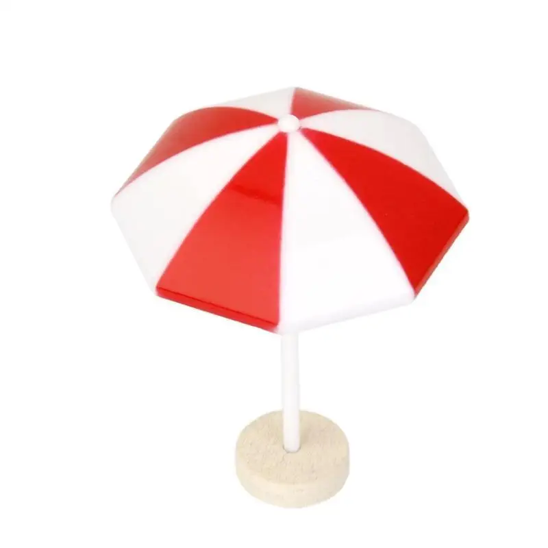 BESTOYARD пляжный зонт от солнца миниатюрный бонсай для пейзажа Декор кукольного домика - Цвет: Красный
