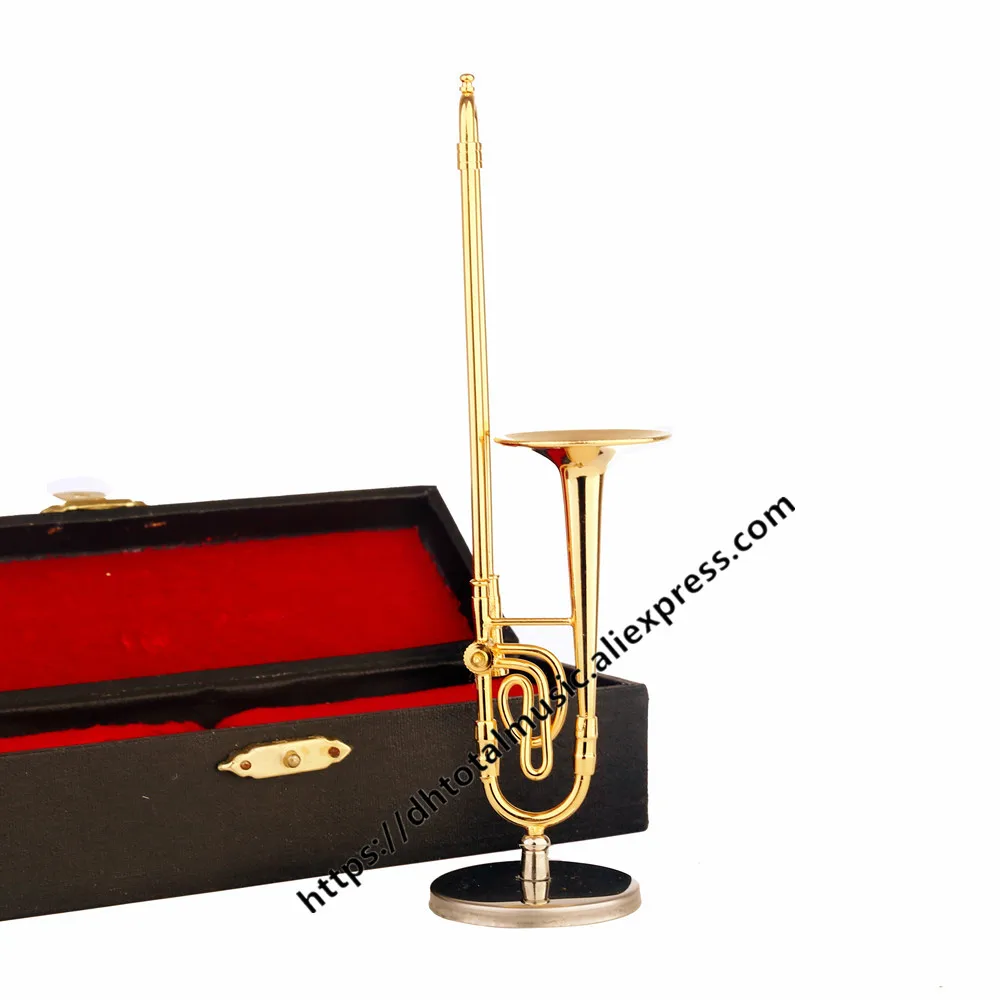 

Dh Mini Trombone A Nice Gift Miniature Trombone Model Musical Instrument Trombone Newest and popular Birthday Gift