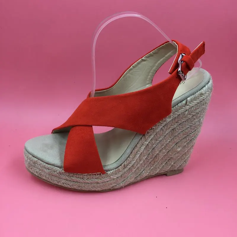 

2016 Real Graceful Ladies Shoes Women Sandals Wedges Sexy Fashion Party Shoes Buckle Strap Chaussures Femme Sandalias Shoes