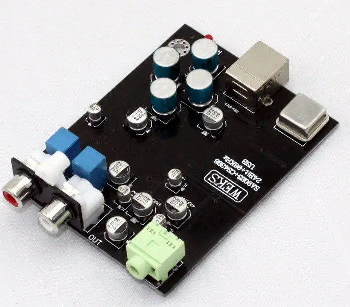 

USB 2.0 SA9023+CS4398+OPA2132 USB Decoder Board 24BIT 96KHz