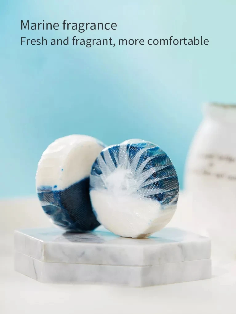Xiaomi Mijia Clean-n-fresh 12 шт одноразовый автоматический промывочный очиститель для туалета помощник ароматный шарик синий пузырь очистка дезодорирует