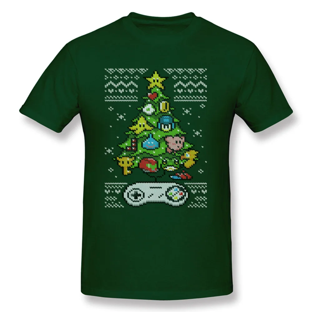 2018 Popular Classic-Gamer-Christmas- Geek Tshirts Round Collar Cotton Mens Tops Tees Short Sleeve Summer Geek Tops & Tees Classic-Gamer-Christmas- dark