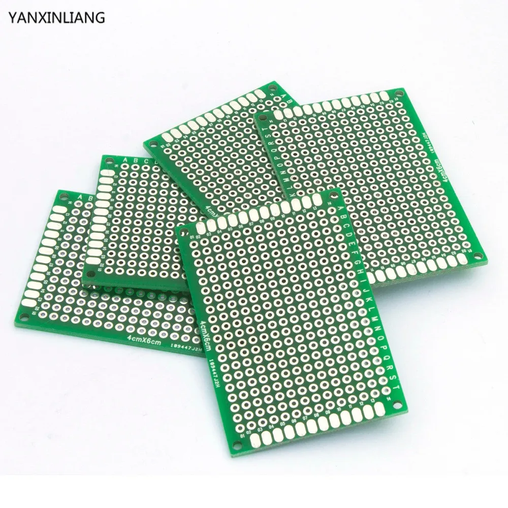 10pcs high quality!! double side prototype pcb diy universal printed10pcs high quality!! double side prototype pcb diy universal printed circuit board 4x6cm hot sale in integrated circuits from electronic components