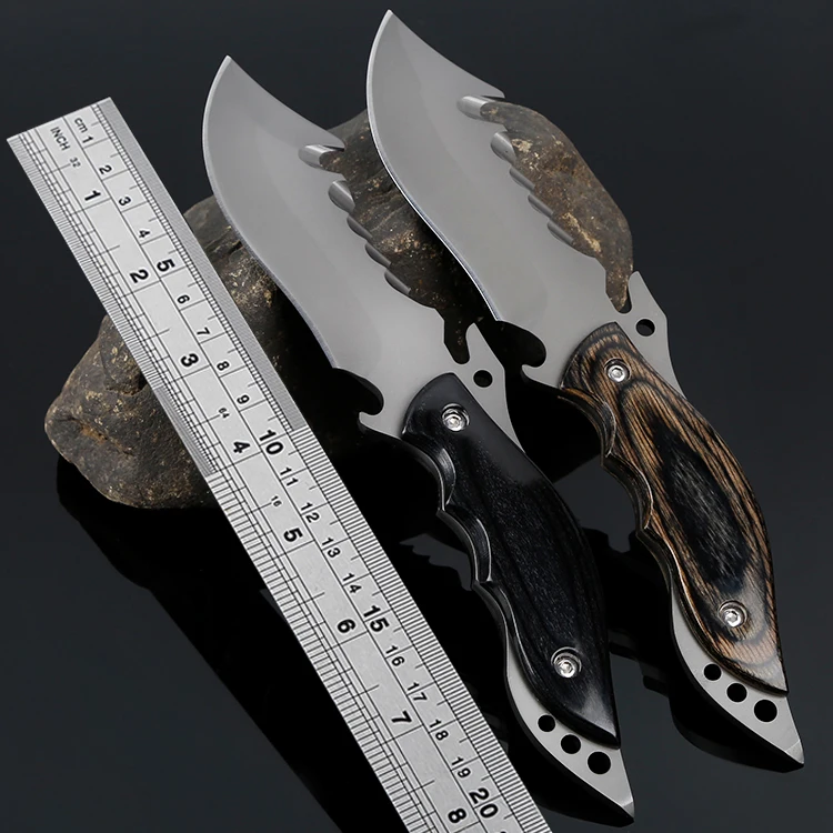 

AMADFJD Car Motorcycle Tactical High Hardness Field Survival Multi-Purpose Knife Outdoor tTool with Small Straight Knife