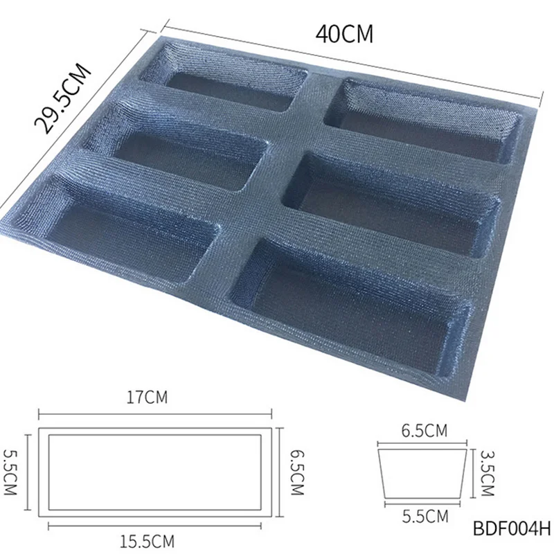 Goldbaking Перфорированные Силиконовые квадратные формы для хлеба, антипригарный поддон для выпечки, листы, силиконовая форма для буханки - Color: GB004H