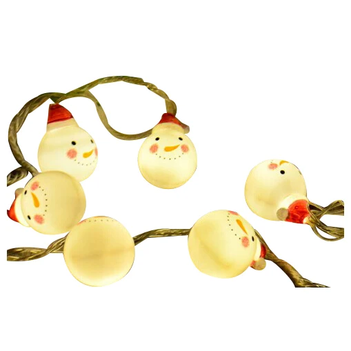 

10 Led 1M Fairy A snowman with a hat Battery Operated String Lights Decoration For Christmas