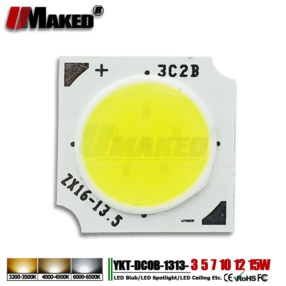 Emitting Color: Natural White, Wattage: 15W 2820MM Light20MM Jammas 50pcs New Flip-Chips COB Light LED Beads 3W 5W 7W 9W 12W 15W 20W Dia28mm Lights Ball Integrated SMD diode for LED Bulb spotlight Emitting Color: Natural White, Wattage: 15W 2820MM Light20MM Jammas 50pcs New Flip-Chips COB Light LED Beads 3W 5W 7W 9W 12W 15W 20W Dia28mm Lights Ball Integrated SMD diode for LED Bulb spotlight
